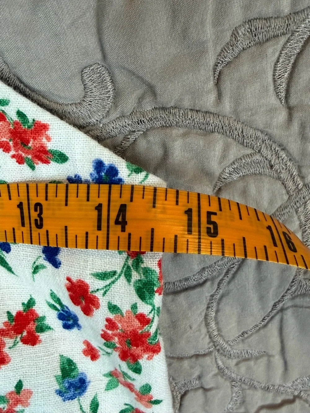 Red White and Blue Old Navy Women's Romper Size Small Floral Linen Blend NWT - Picture 6 of 9